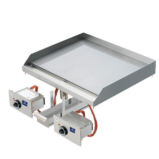 plaque grillades électrique intégrée, plaque lisse