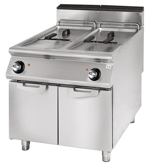 Friteuse gaz, capacité 2x 17 litres