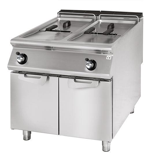 Friteuse gaz, capacité 2x 13 litres