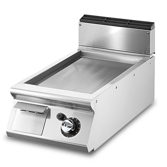Fry-top gaz, top, plaque lisse