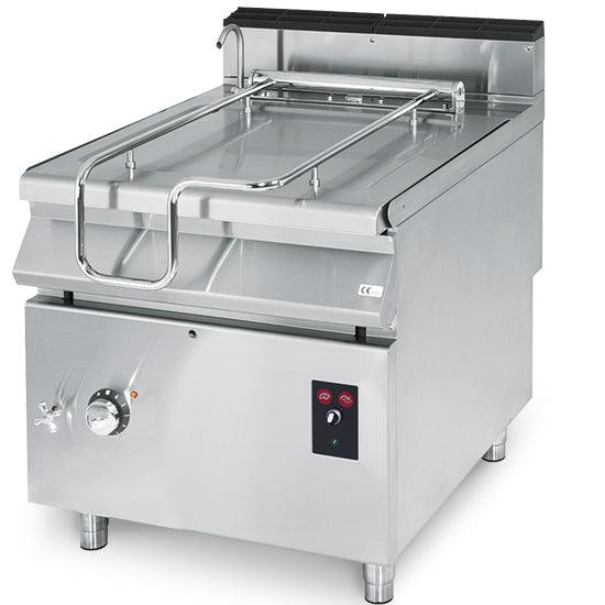 Sauteuse basculante électrique, capacité 80 litres, avec cuve en inox motorisée