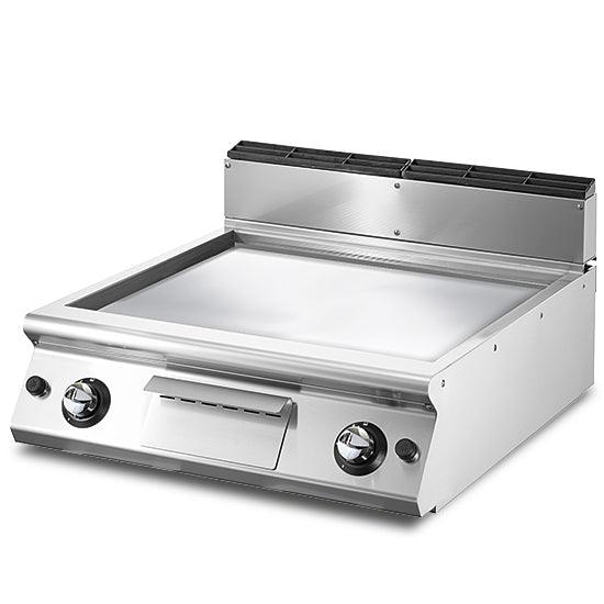 Fry-top gaz, top, plaque lisse