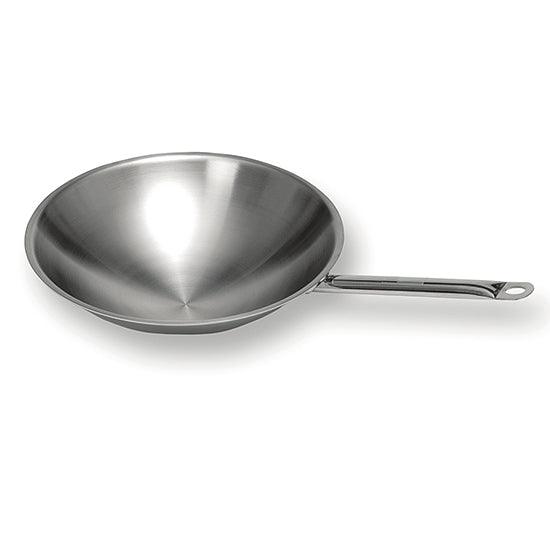 Poêle wok en inox pour wok à induction ø 390 mm