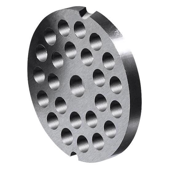 plateau à trous pour hachoirs à viande type 22 ø 82 mm avec 2 encoches, trou ø 8 mm