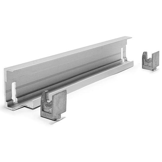Rail d'assemblage angulaire pour rayonnage en aluminium p=470 mm