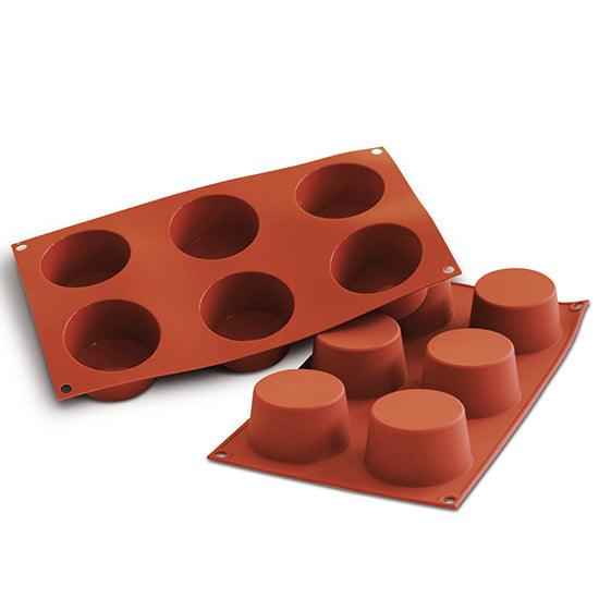Boîte à pâtisserie en silicone GN 1/3 pour 6 muffins ø 68 mm