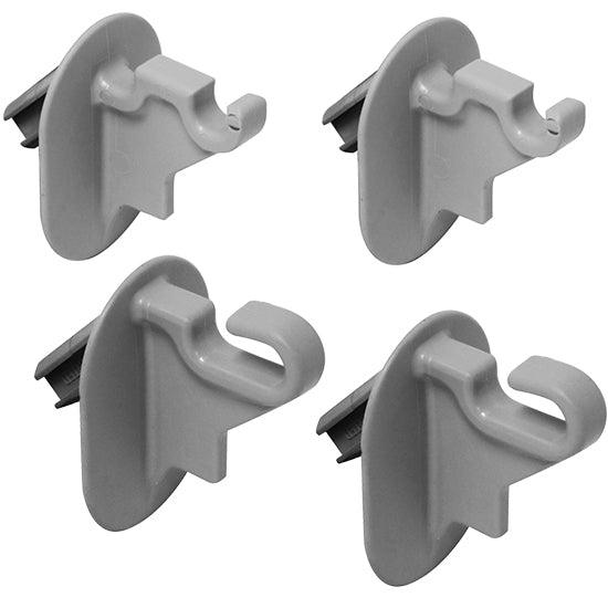 Kit de 4 crochets pour grille pour armoires DOMSYSTEM