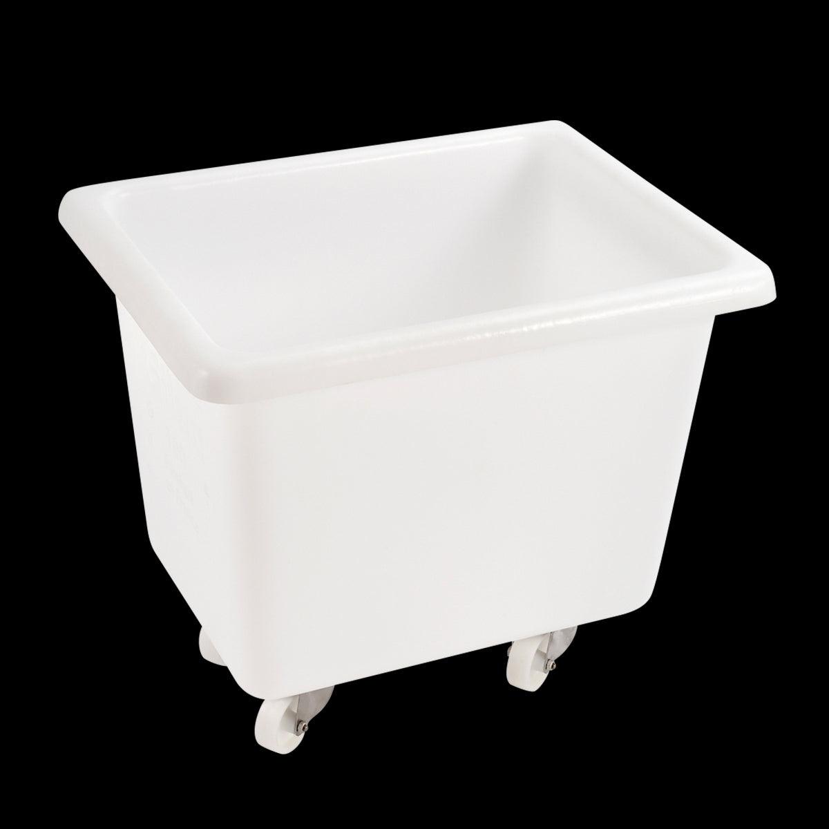 Bac grand volume 500 L - 4 roues pivotantes dont 2 avec freins - blanc - FRANCE CHR