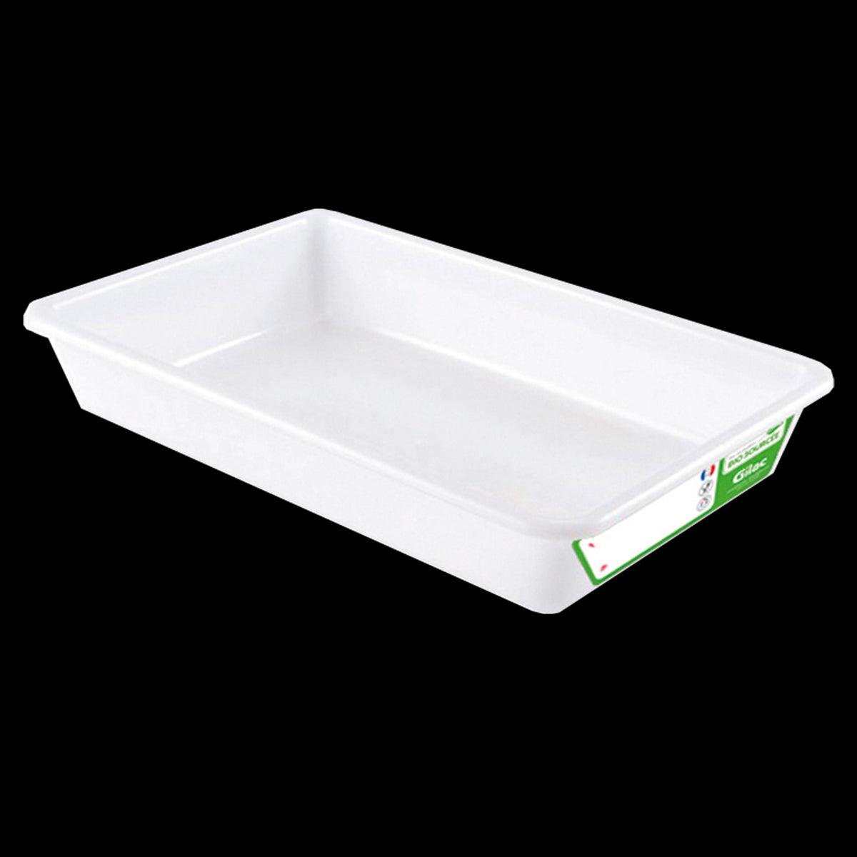 Bac plat 8 L biosourcé - blanc - FRANCE CHR