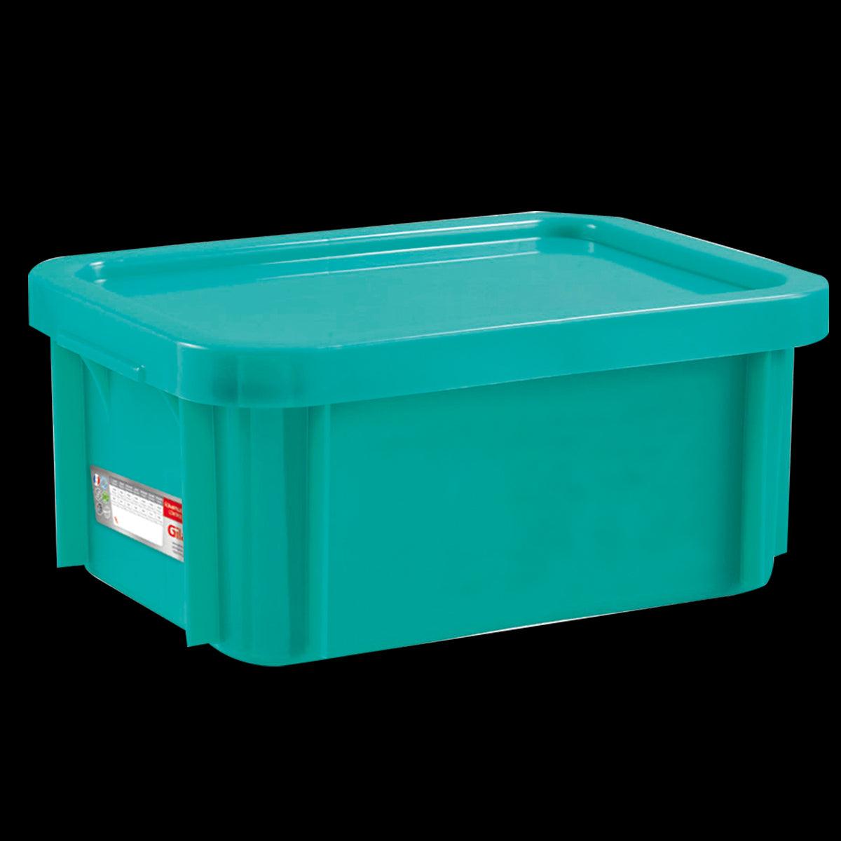 Bac plat témoin 12 L HACCP + couvercle - vert - FRANCE CHR