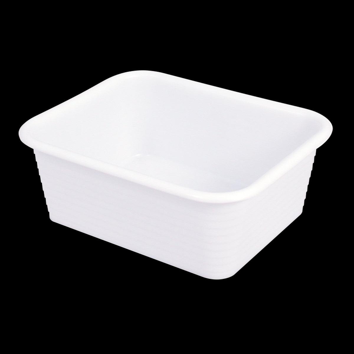 Bac rectangulaire renforcé emboîtable 19 L - blanc - FRANCE CHR