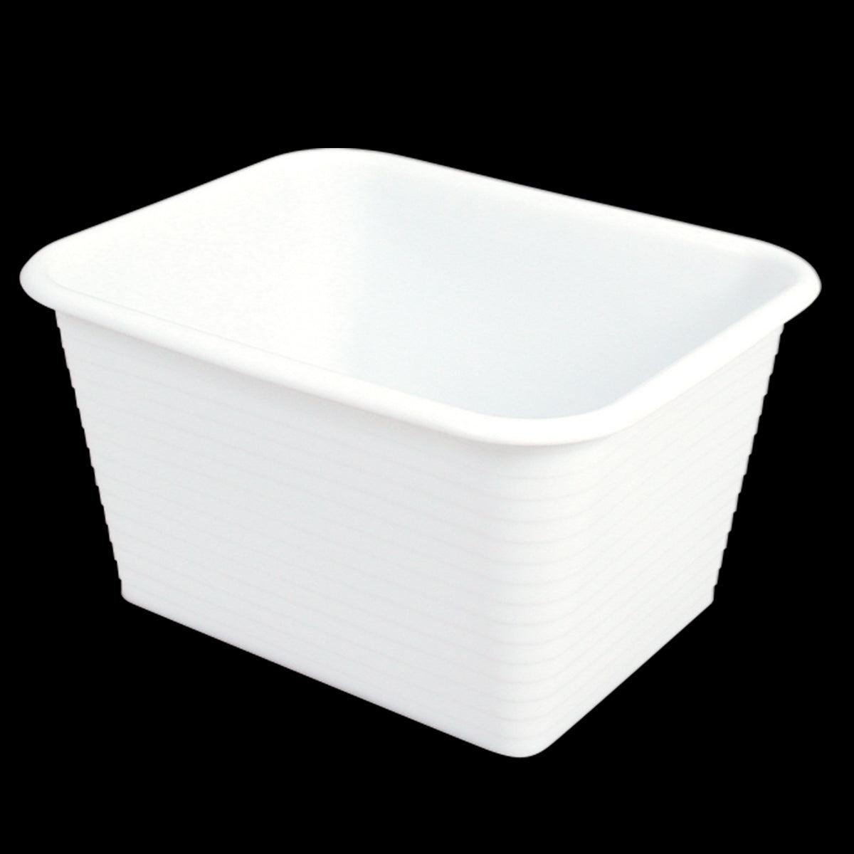 Bac rectangulaire renforcé emboîtable 45 L - blanc - FRANCE CHR