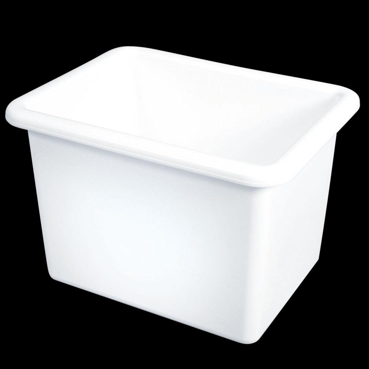 Bac rectangulaire renforcé emboîtable 55 L - blanc - FRANCE CHR