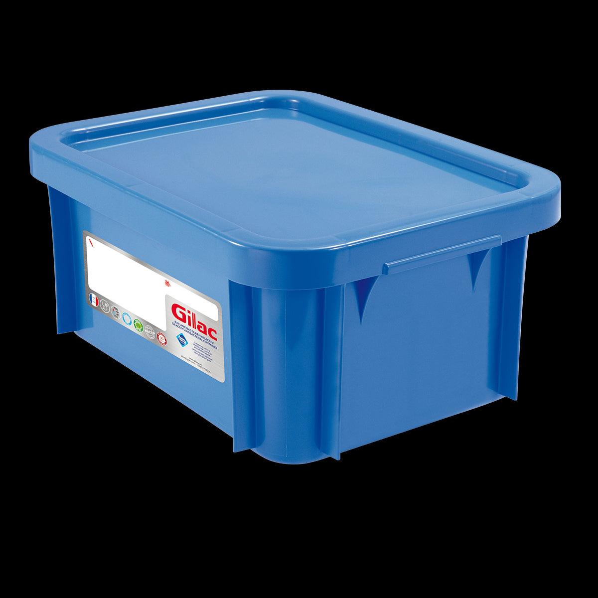 Bac 12 L Gilactiv® + couvercle - bleu - FRANCE CHR