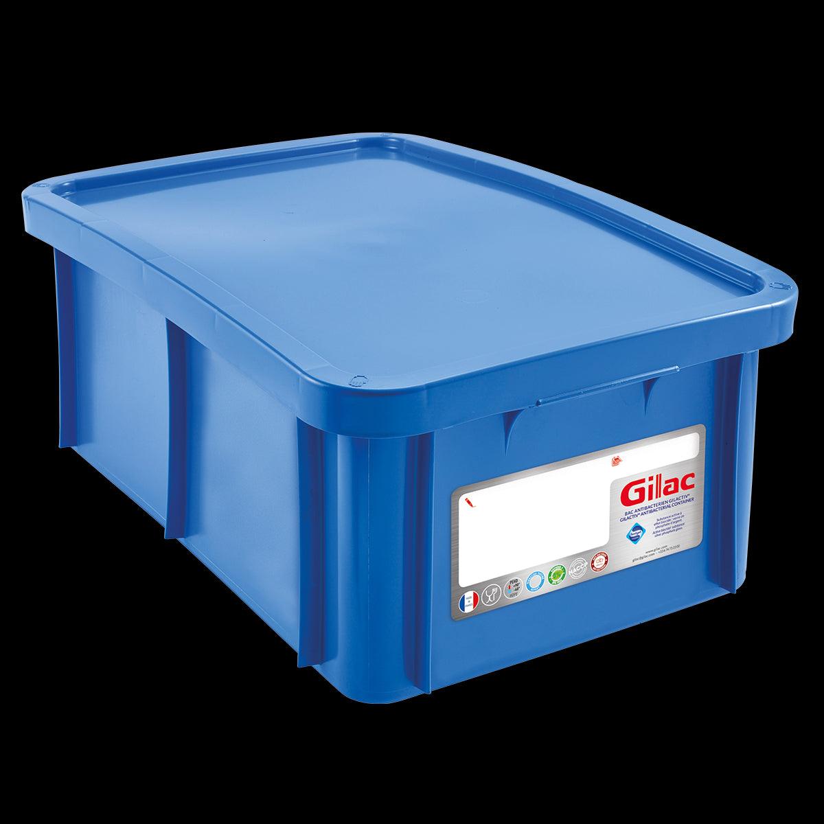 Bac 35 L Gilactiv® + couvercle - bleu - FRANCE CHR