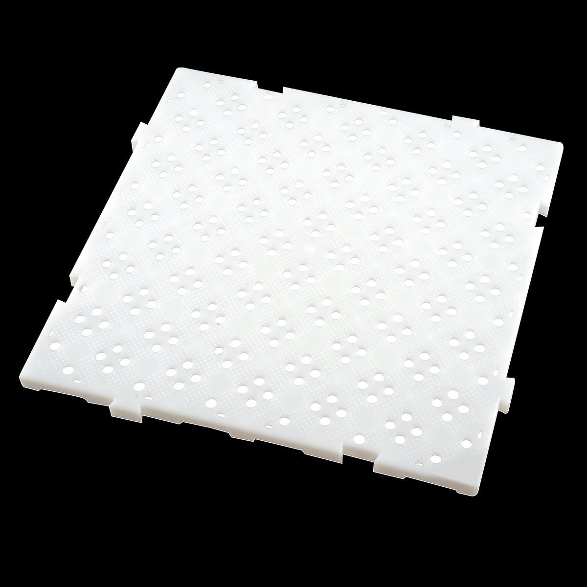 Caillebotis HACCP 50 x 50 cm, épaisseur 22 mm - blanc - FRANCE CHR