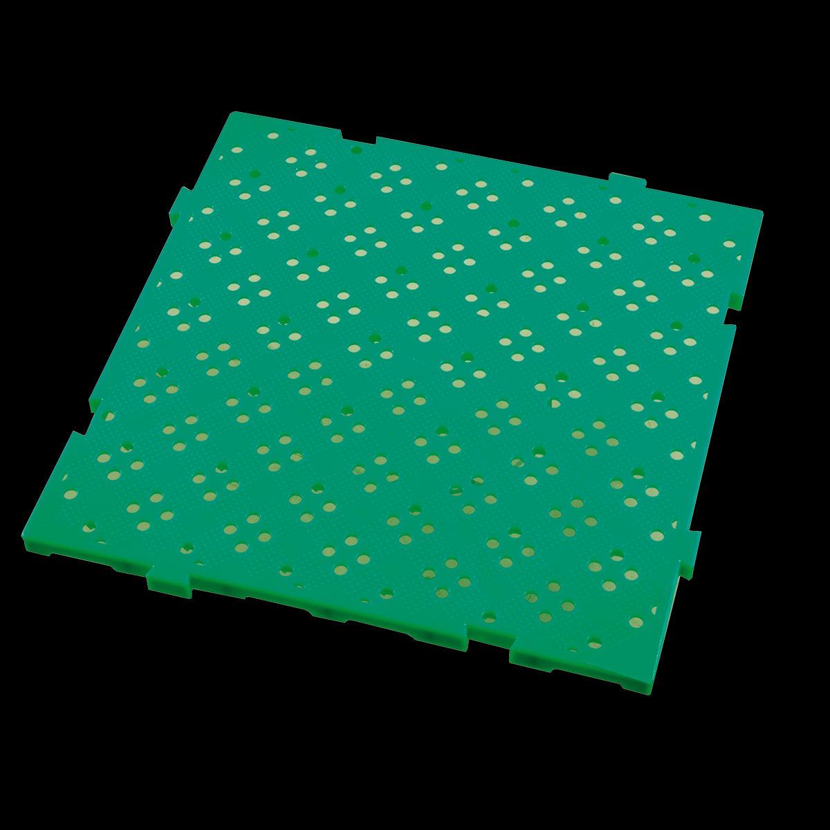 Caillebotis HACCP 50 x 50 cm, épaisseur 22 mm - vert - FRANCE CHR