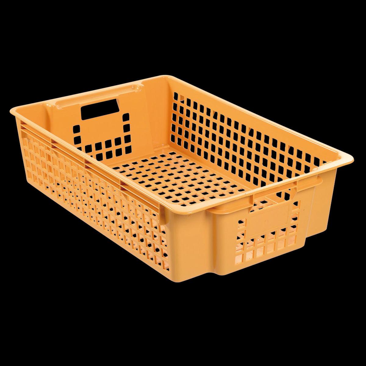 Caisse ajourée empilable emboitable 600 x 380 x 155 mm 28 L - beige - FRANCE CHR