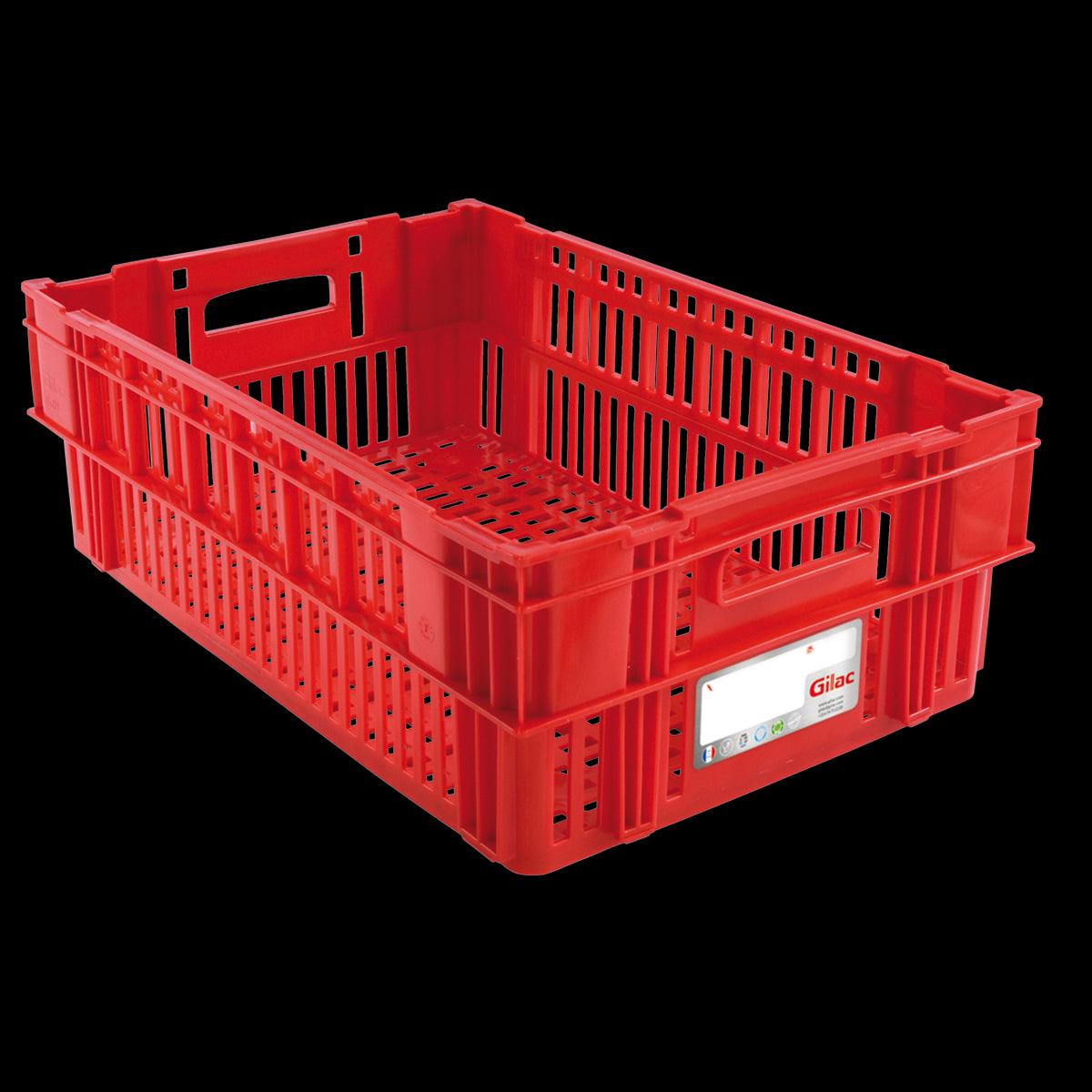 Caisse liaison froide HACCP 37 L 600 x 400 - rouge - FRANCE CHR