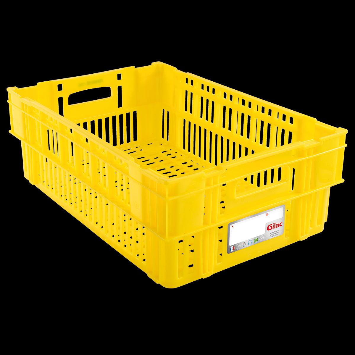 Caisse liaison froide HACCP 37 L 600 x 400 - jaune - FRANCE CHR