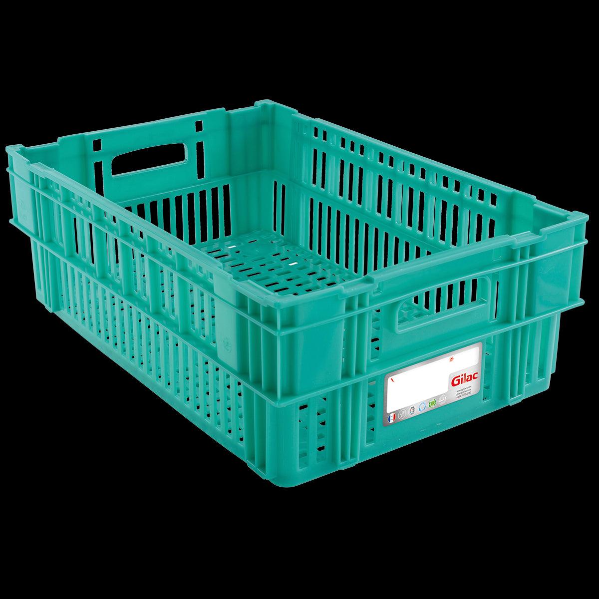 Caisse liaison froide HACCP 37 L 600 x 400 - vert - FRANCE CHR