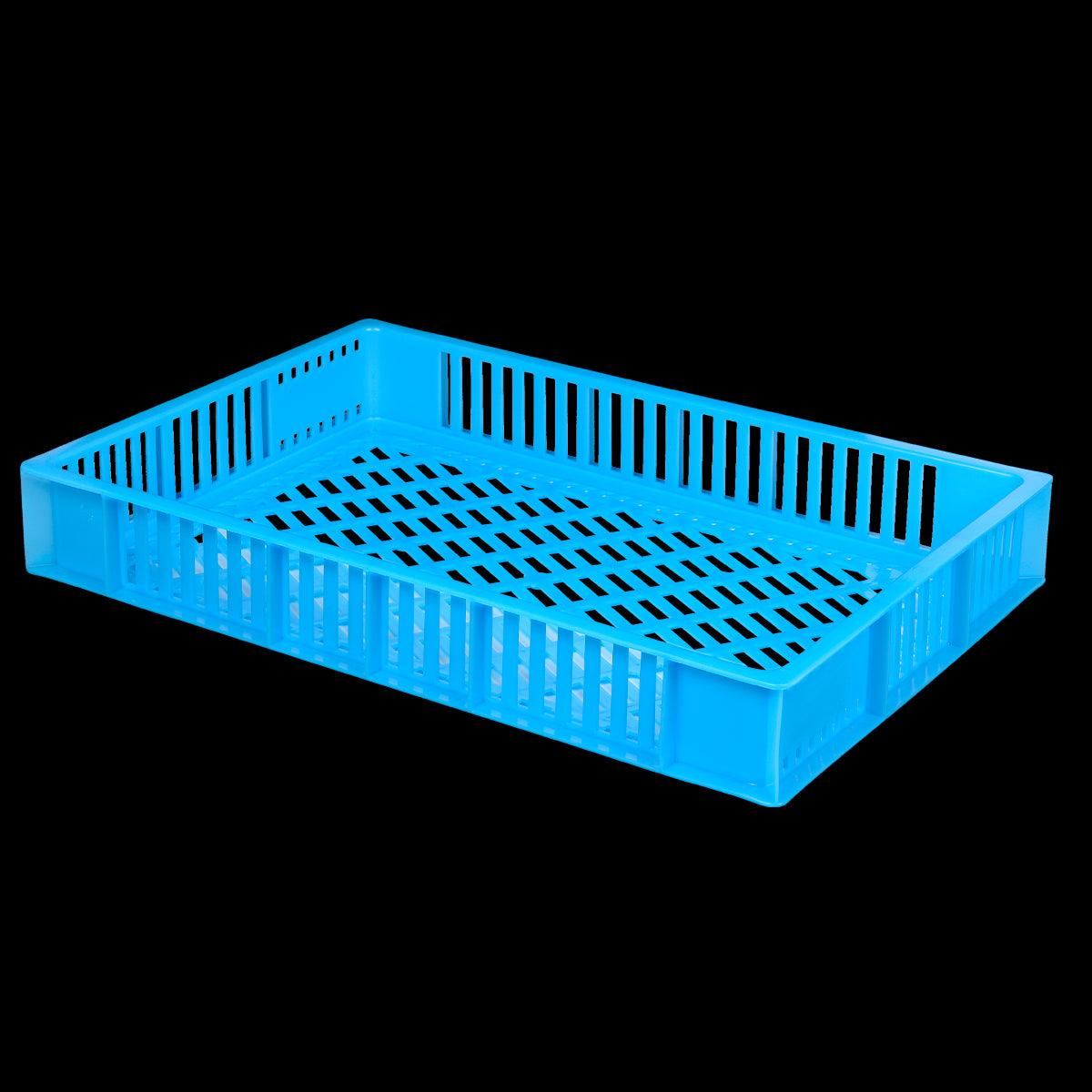 Caisse ajourée 600 x 400 x 90 mm 15 L - bleu - FRANCE CHR