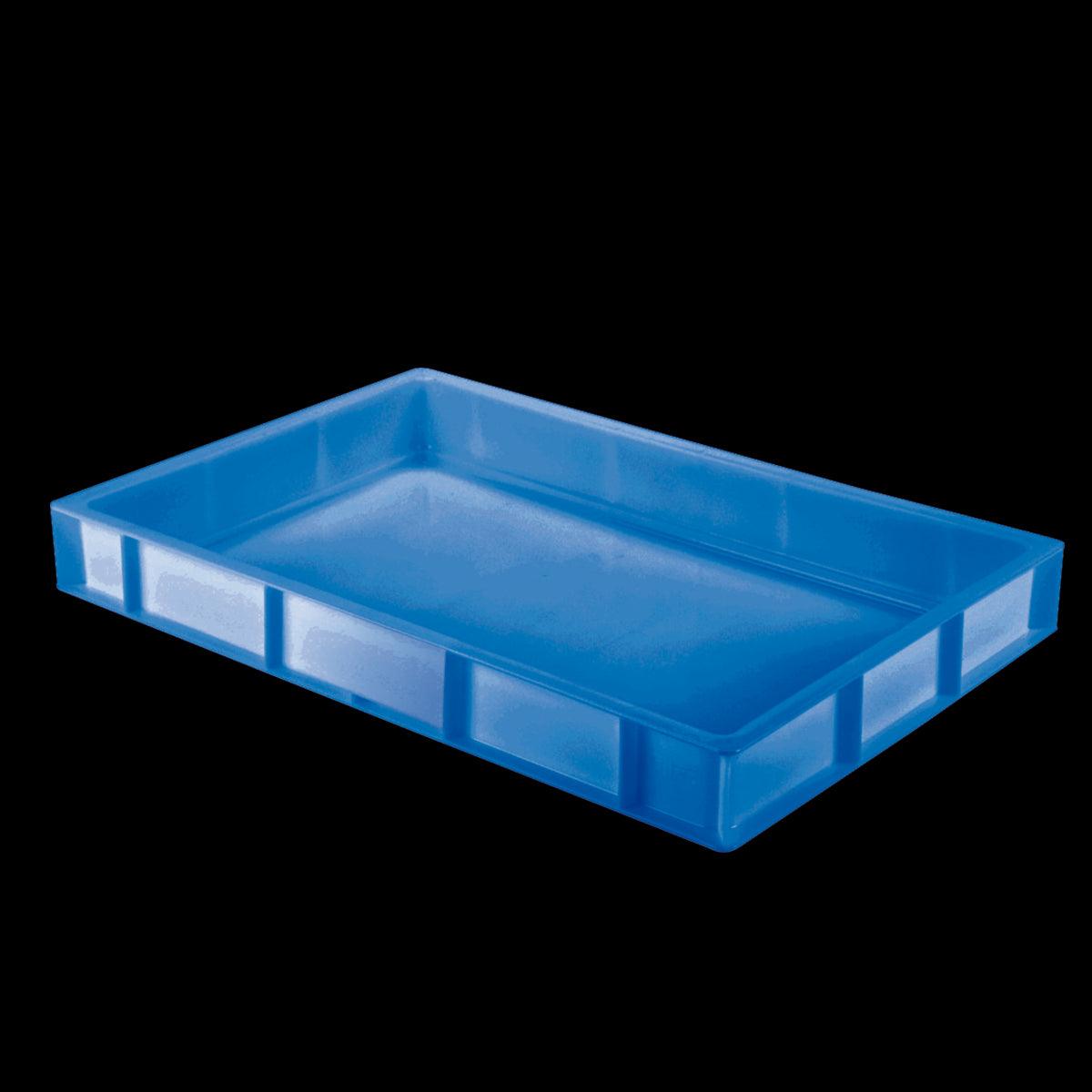Caisse pleine 600 x 400 x 80 mm 14 L - bleu - FRANCE CHR