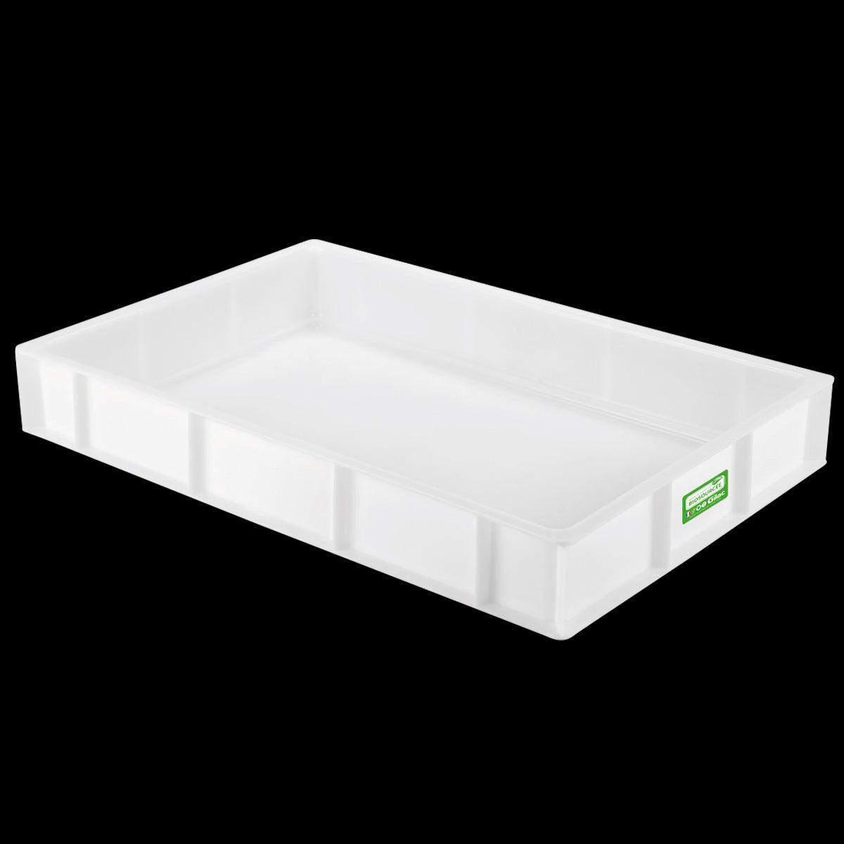 Caisse pleine biosourcée 600 x 400 x 90 mm 15 L - blanc - FRANCE CHR