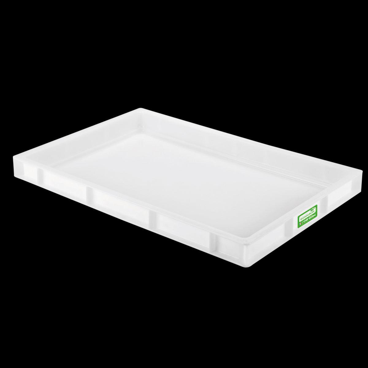 Caisse pleine biosourcée 600 x 400 x 55 mm 9 L - blanc - FRANCE CHR