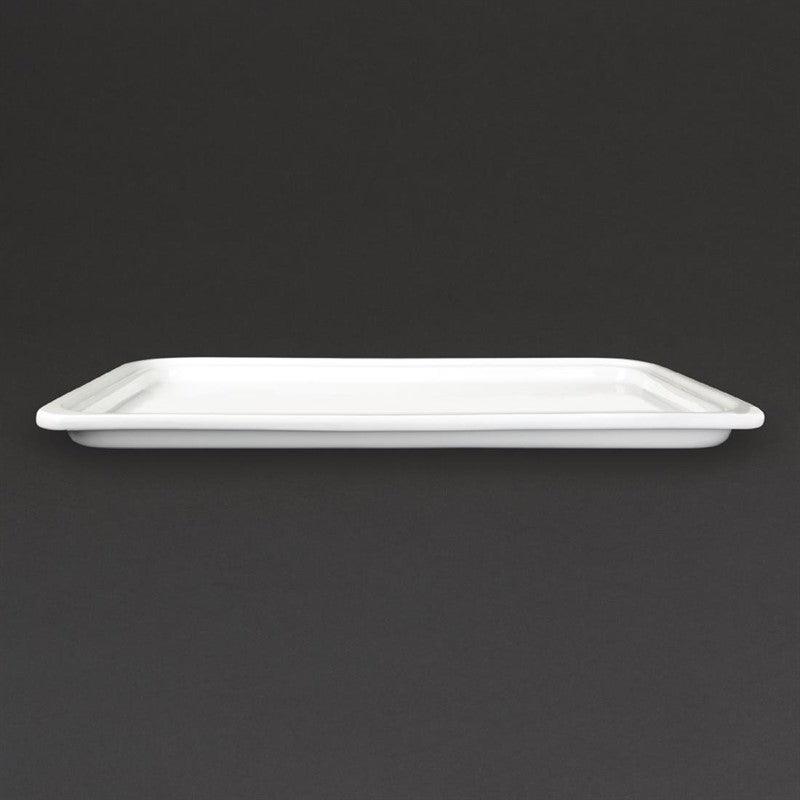 Plat blanc GN 1/1 Olympia Whiteware 30mm - FRANCE CHR