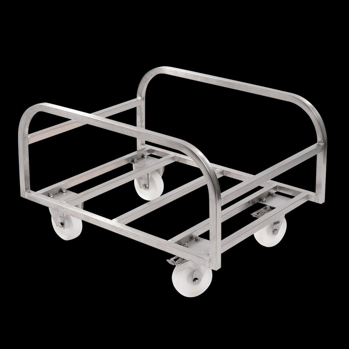 Chariot inox pour bac grand volume 100 L - FRANCE CHR