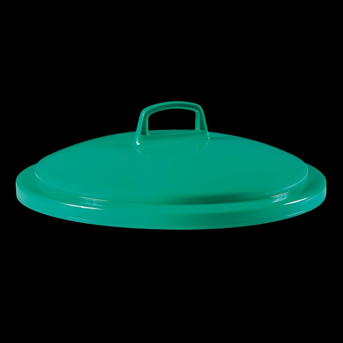 Couvercle avec poignée pour conteneur alimentaire rond HACCP 75 L - vert - FRANCE CHR