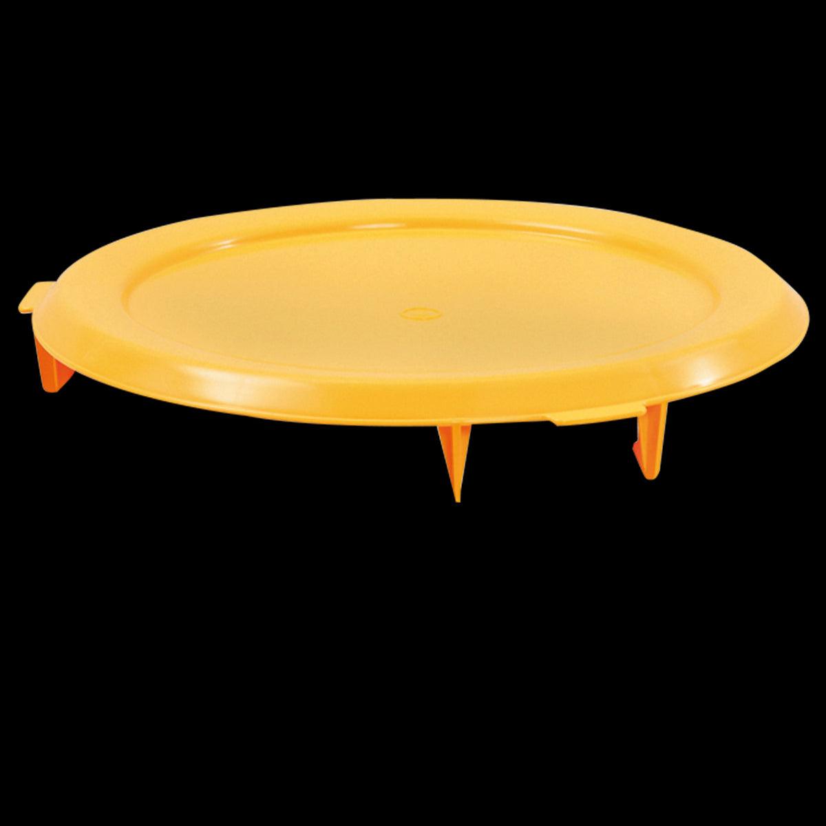 Couvercle plat pour conteneur alimentaire HACCP 75 L - jaune - FRANCE CHR