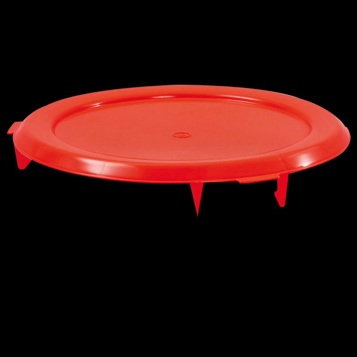 Couvercle plat pour conteneur alimentaire HACCP 75 L - rouge - FRANCE CHR