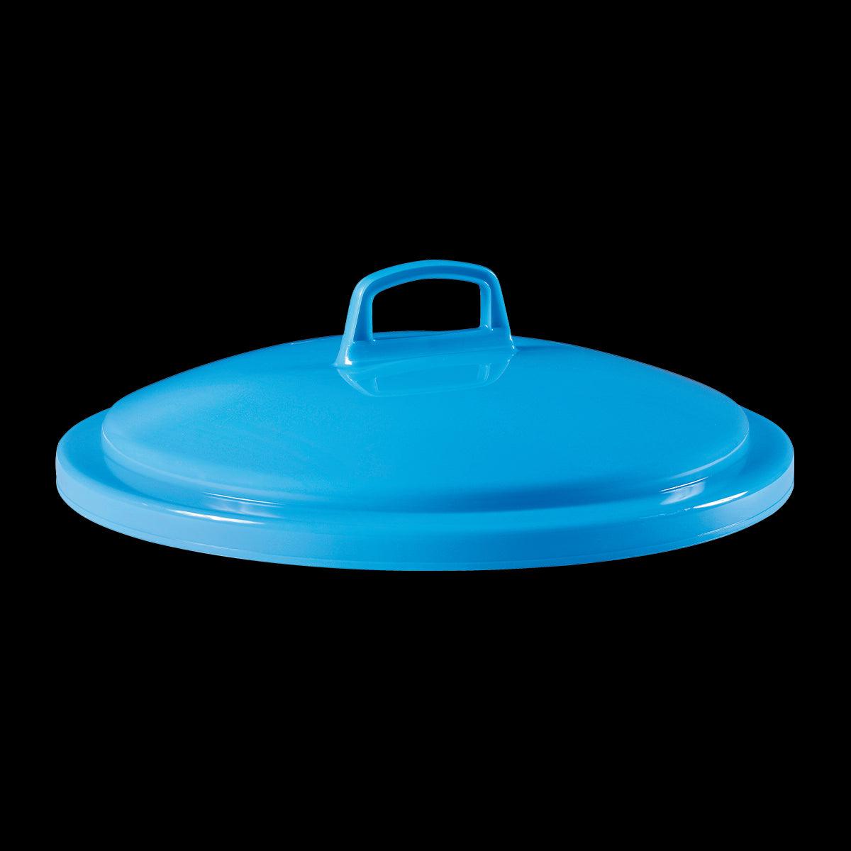 Couvercle avec poignée pour poubelle ronde tri sélectif 75 L - bleu - FRANCE CHR