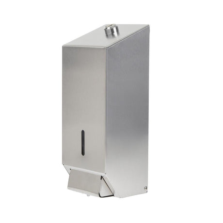 Distributeur de savon liquide en acier inoxydable Jantex 1 litre - FRANCE CHR
