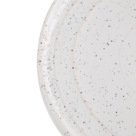 Assiettes plates rondes Olympia Cavolo blanc moucheté 220mm (lot de 6) - FRANCE CHR