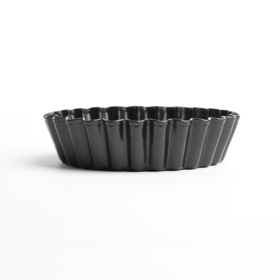 Moule à tartelette cannelé antiadhésif avec fond amovible Vogue 8 cm (x3) - FRANCE CHR