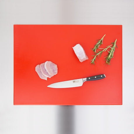 Grande planche à découper haute densité Hygiplas rouge - FRANCE CHR