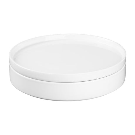 Assiettes plates rondes Olympia Whiteware 268mm (lot de 4) - FRANCE CHR