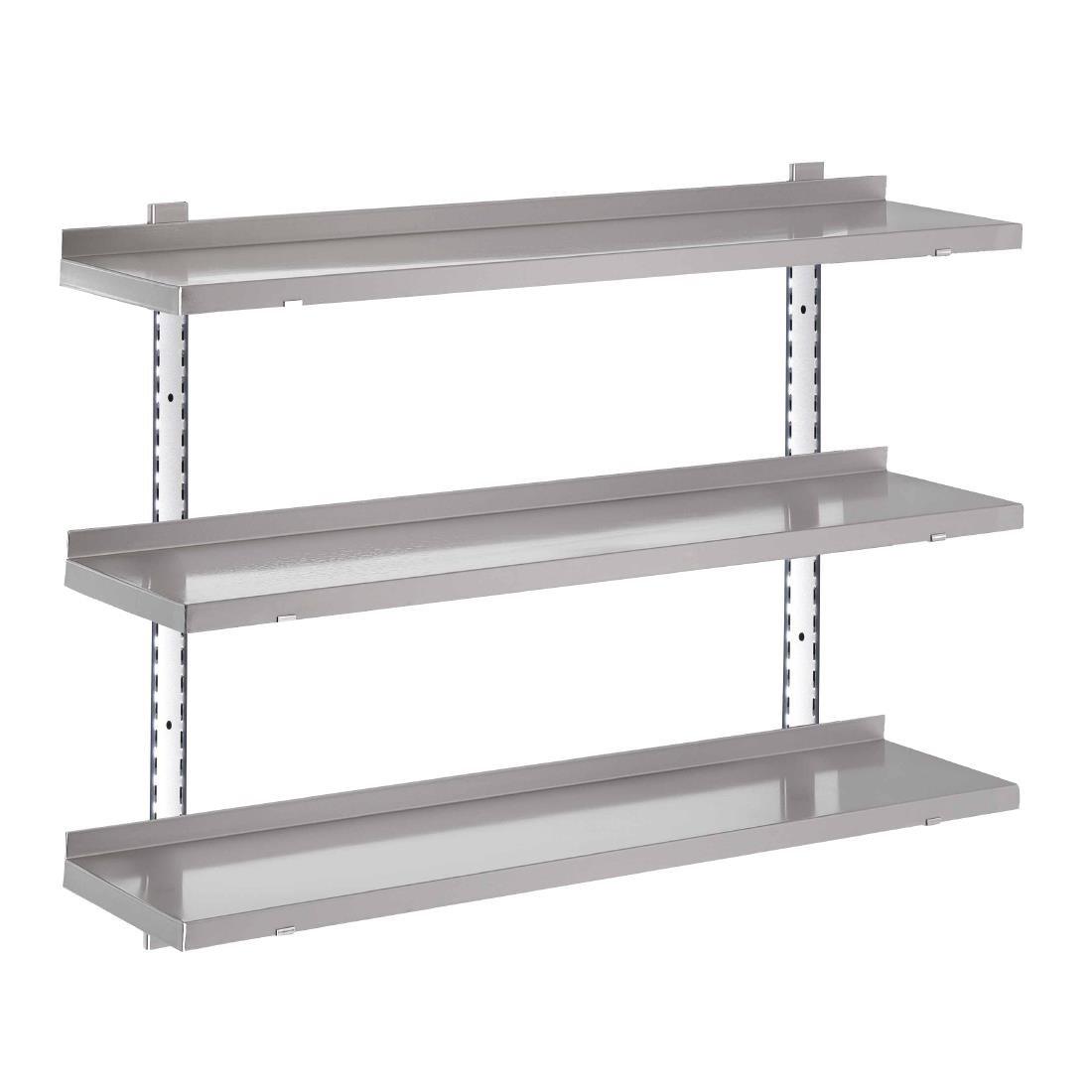 Etagère murale inox sans supports Gastro M 1200 x 400mm - FRANCE CHR