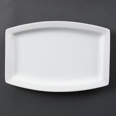Assiette rectangulaire Olympia Whiteware 320mm (Lot de 6) - FRANCE CHR