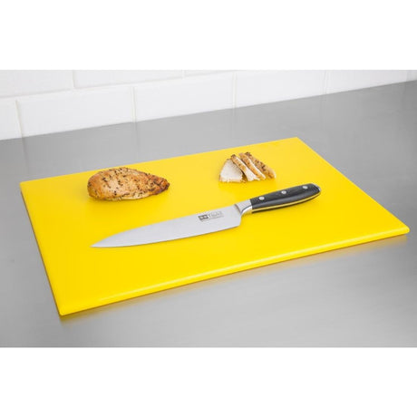 Planche à découper standard haute densité Hygiplas jaune - FRANCE CHR