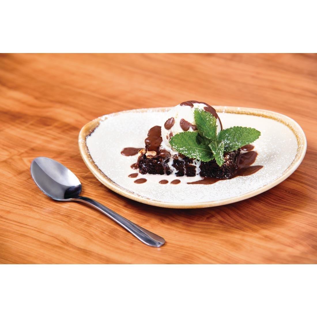 Assiettes triangulaires Olympia Kiln 165mm sable (Lot de 6) - FRANCE CHR