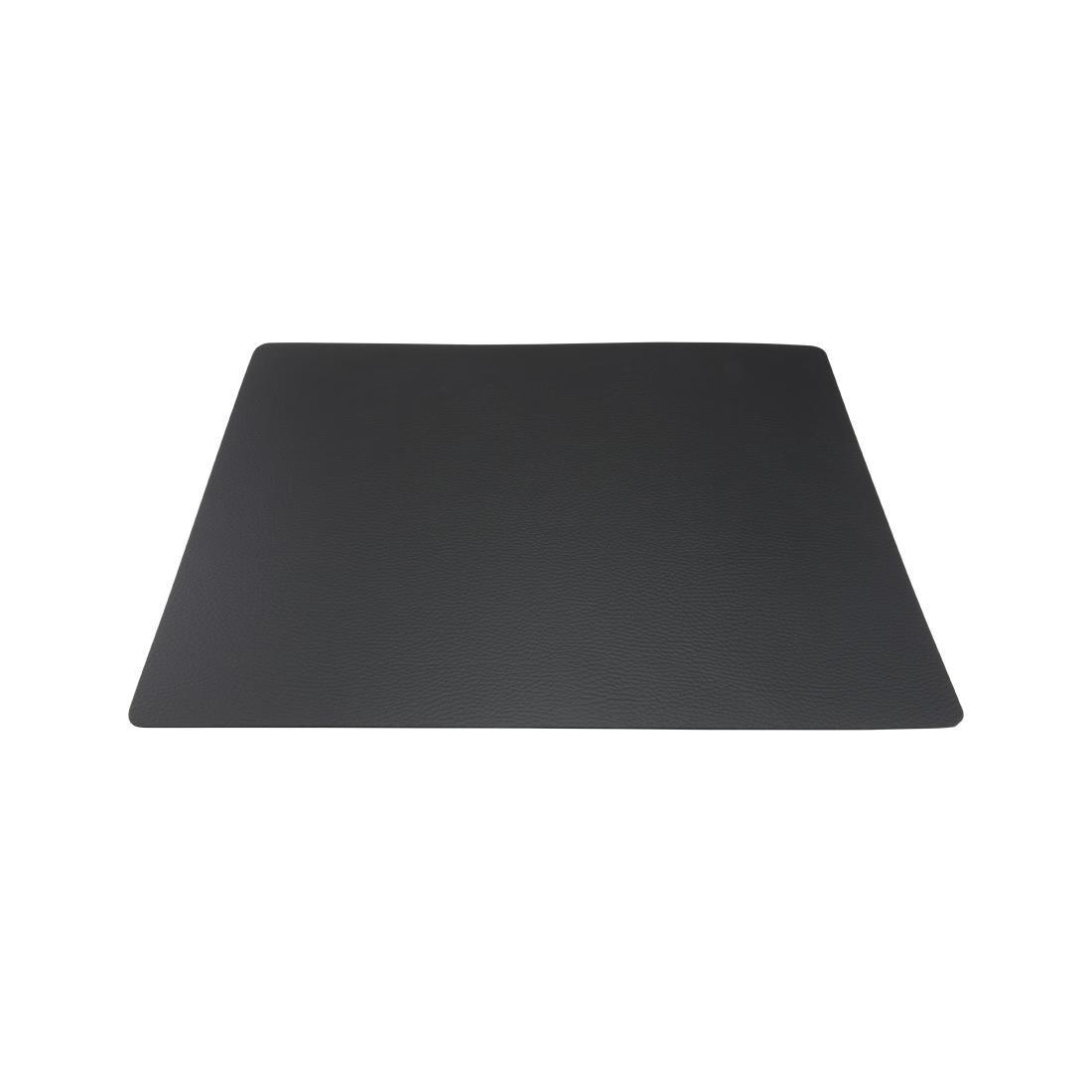 Set de table en cuir recyclé brut Securit Leather noir - FRANCE CHR