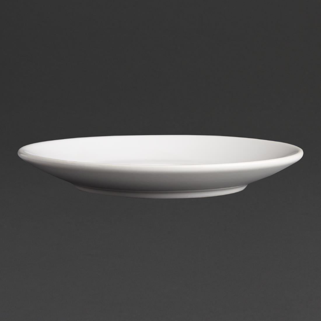 Soucoupe pour tasses 228ml et 340ml Olympia blanche (Lot de 12) - FRANCE CHR