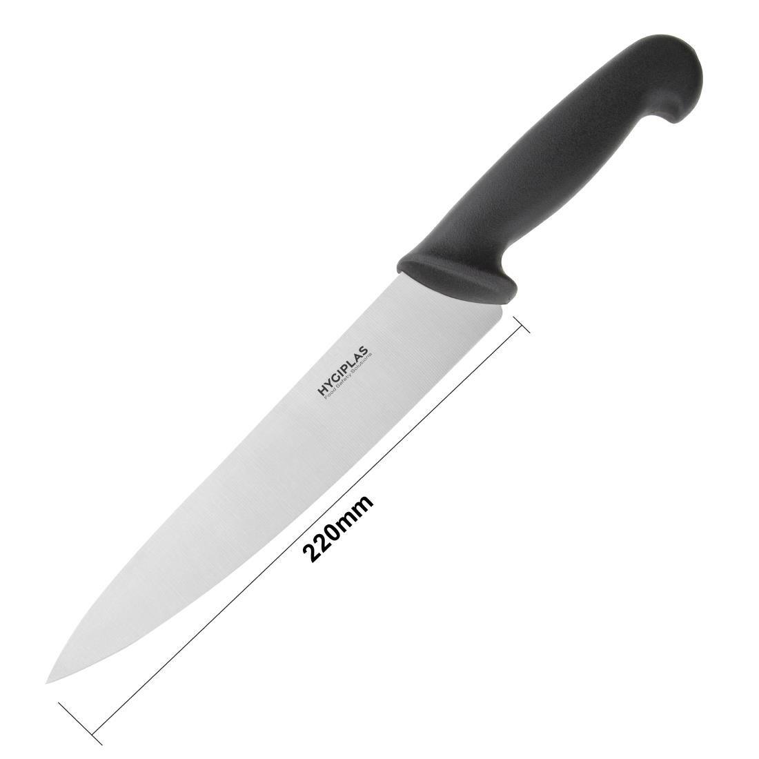 Couteau de cuisinier Hygiplas noir 215mm - FRANCE CHR