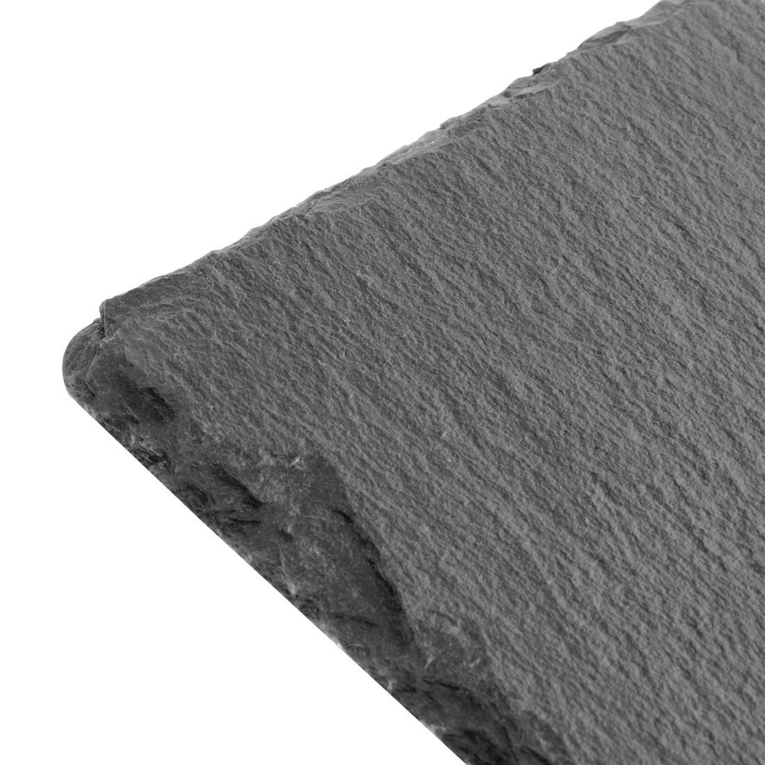 Plateau de présentation en ardoise naturelle Olympia 300x100mm (Lot de 4) - FRANCE CHR