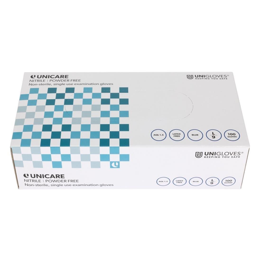 Gants en nitrile non poudrés bleus S (Lot de 100) - FRANCE CHR