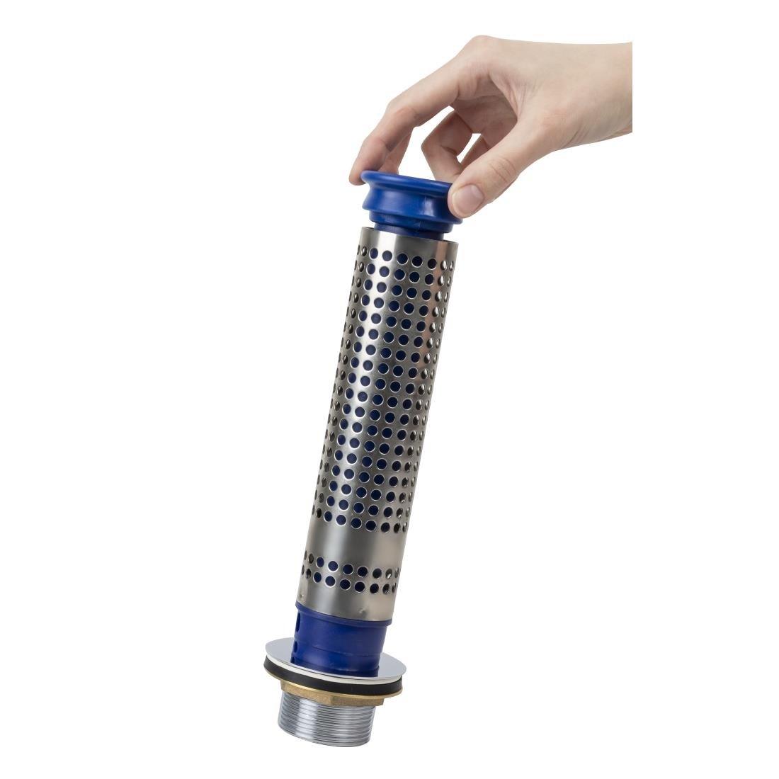 Bonde 70mm et tube de surverse avec filtre pour plonge de 250mm - FRANCE CHR